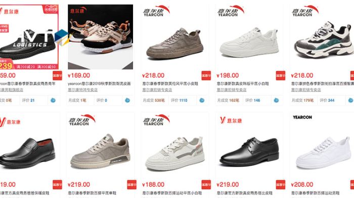 Nhập giày Trung Quốc qua các sàn thương mại điện tử