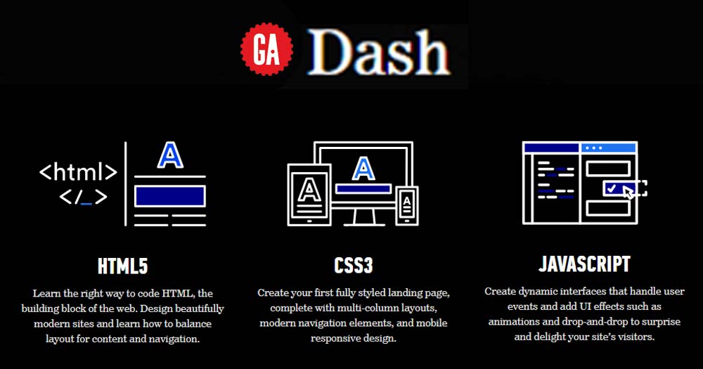 Web dạy code GA Dash