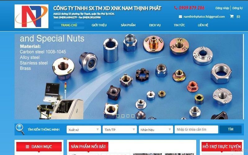 Cửa hàng ốc vít Nam Thịnh Phát