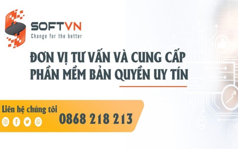 website bán phần mềm bản quyền SOFTVN