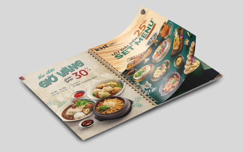 chọn chất liệu in menu bền bỉ