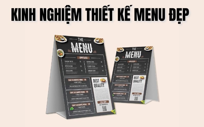 kinh nghiệm thiết kế menu đẹp