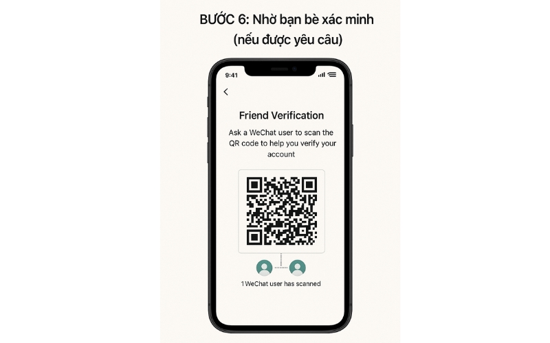 xác minh bằng người dùn wechat