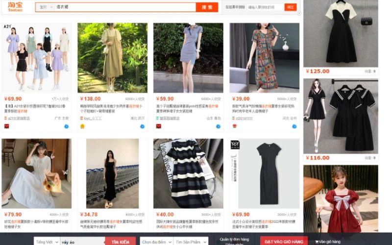 link mua hàng taobao